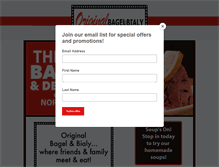 Tablet Screenshot of originalbagelandbialy.com